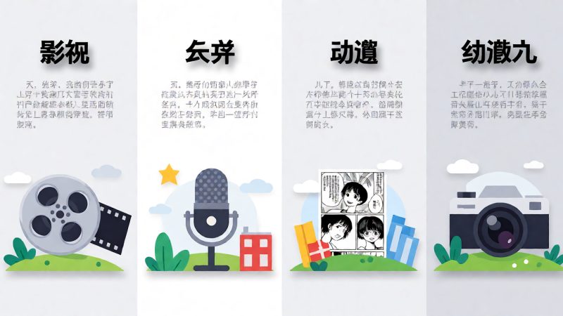 内容分区:影视、综艺、动漫、纪录片各看什么 示意图